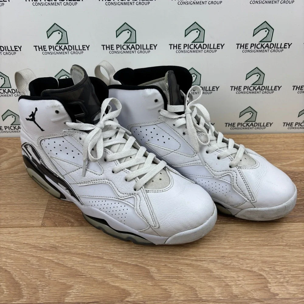 Jordan Jumpman MVP White Black High Top Basketball Sneakers Mens 10.5 DZ4475-100